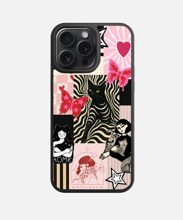 Feline Fever Dream Glass Case