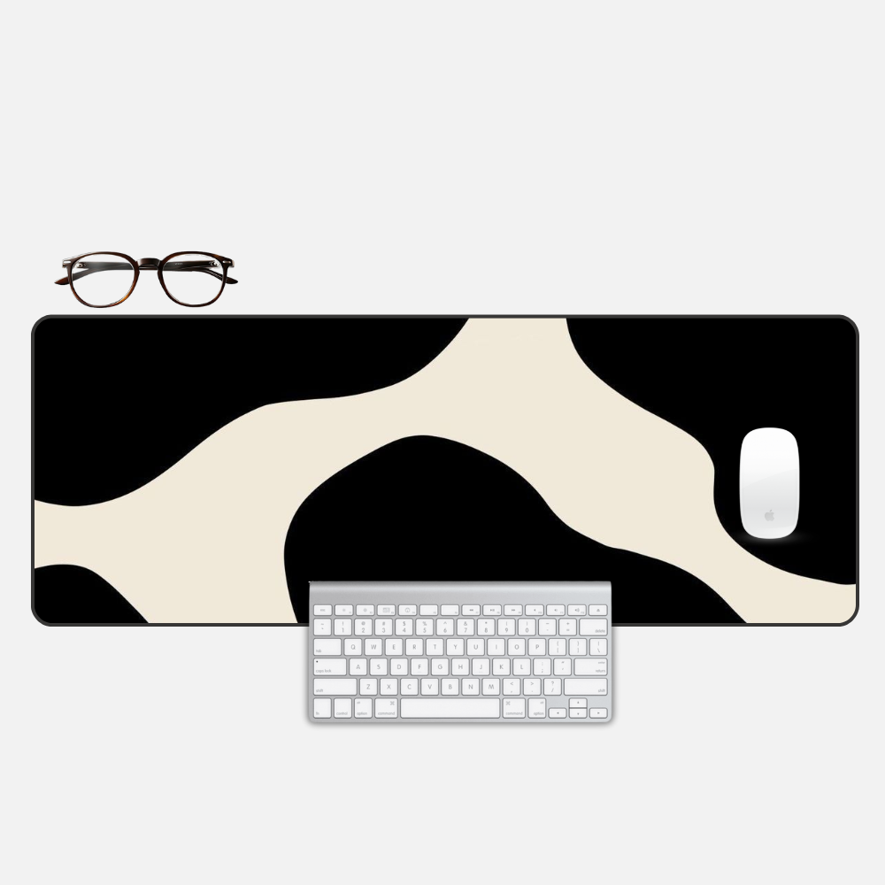 Tranquil Flow Desk Mat and Gaming Mouse Pad