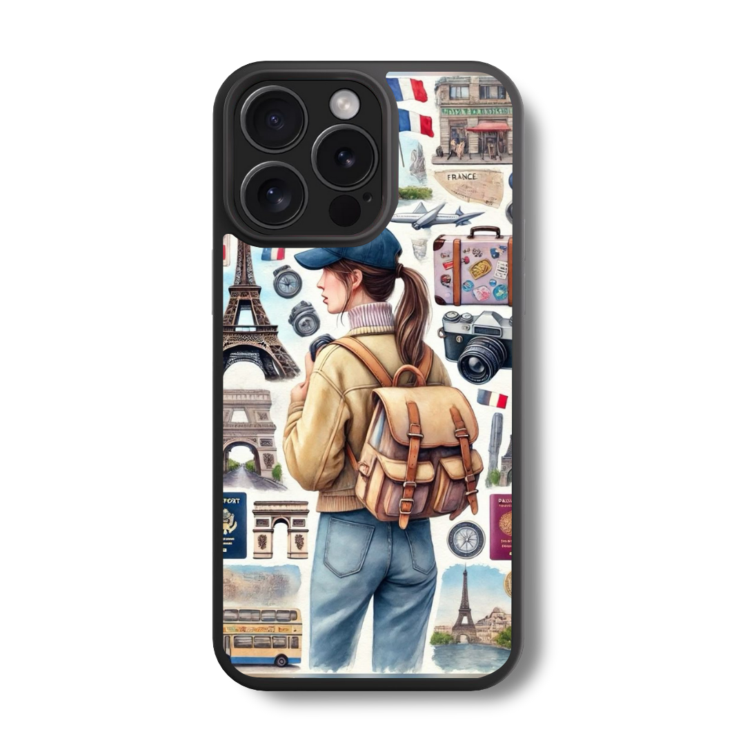 The French Traveler Glass Case