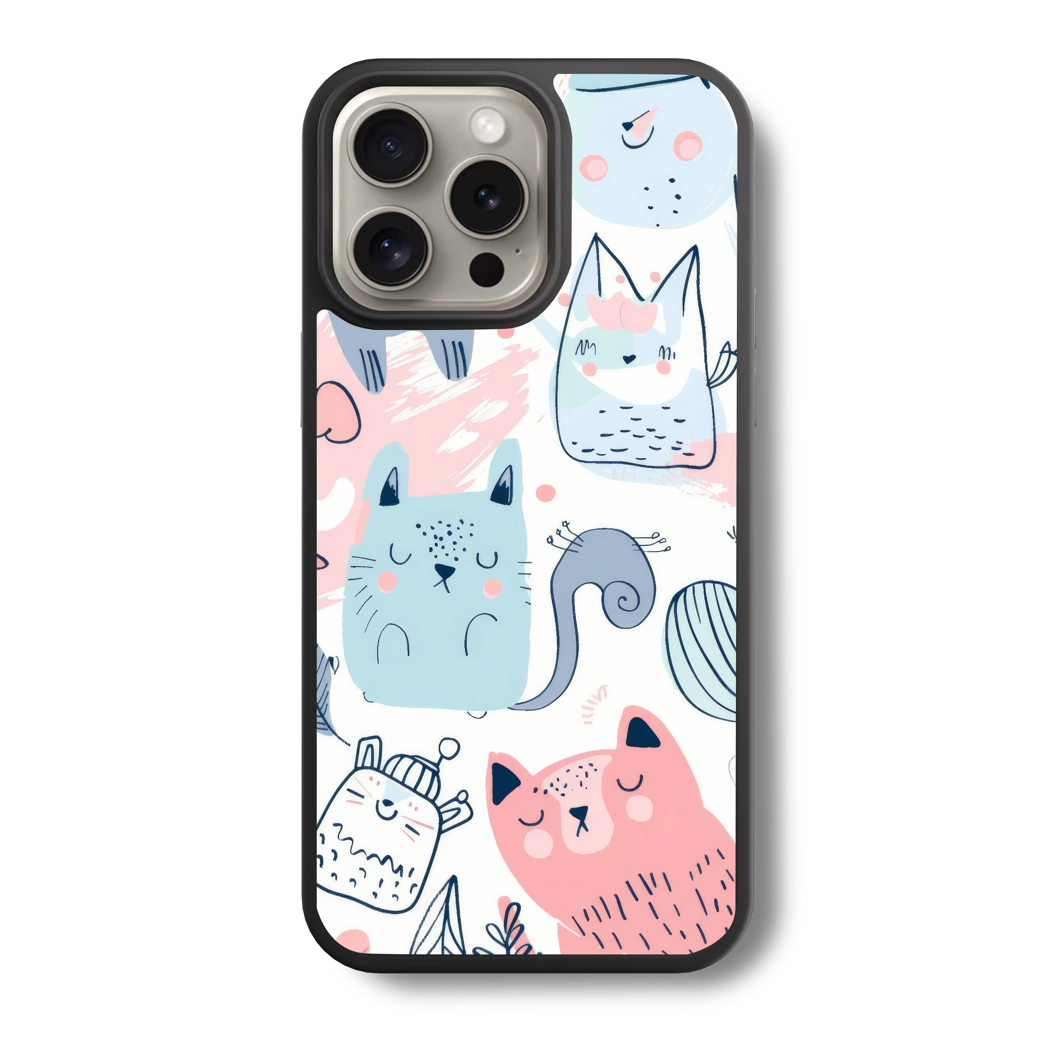 Feline Fun Glass Case