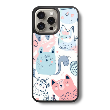 Feline Fun Glass Case