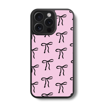 Sweet Bows on Pink Glass Case