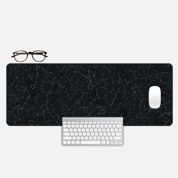 Constellation Map Desk Mat and Gaming Mouse Pad
