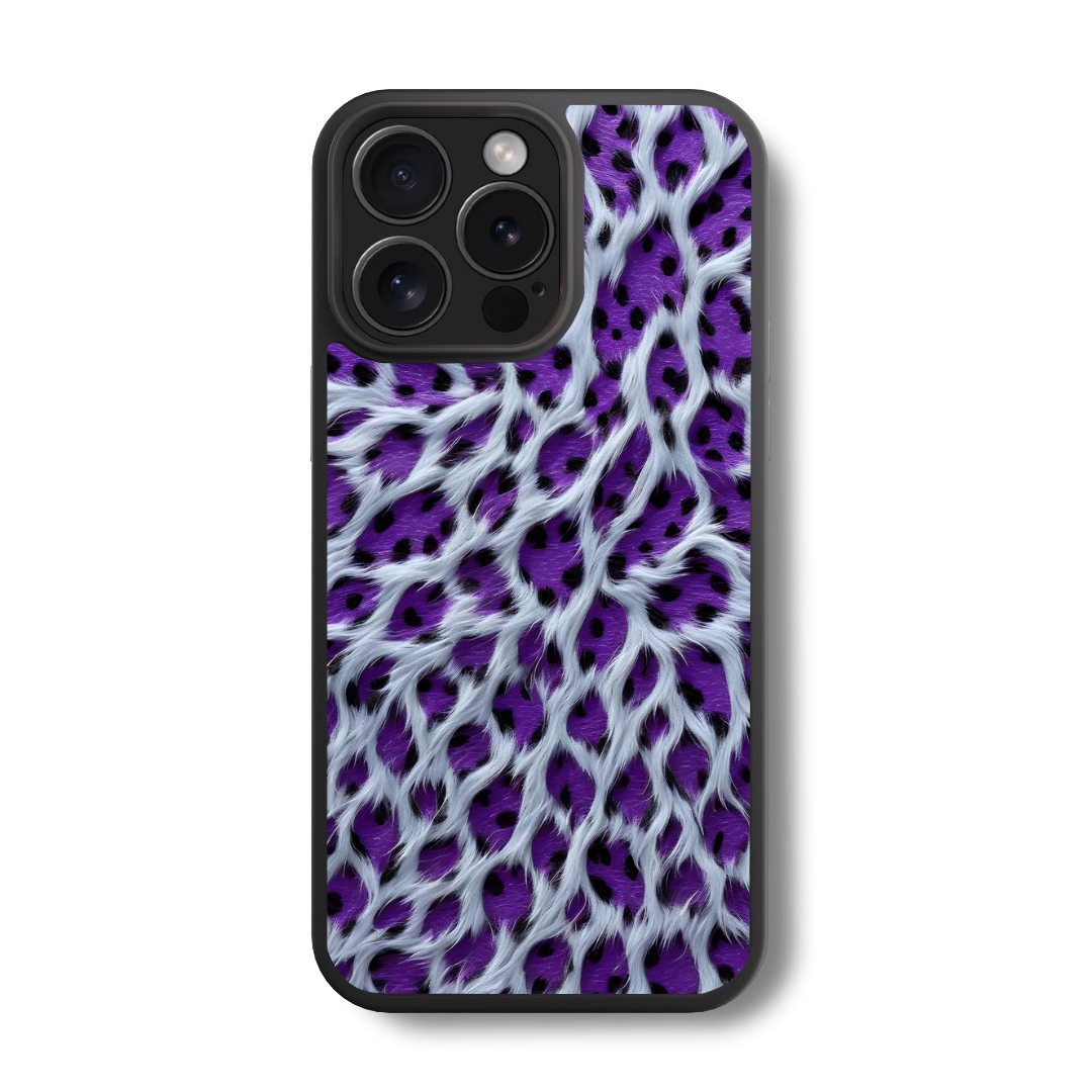 The Lavender Leopard Glass Case