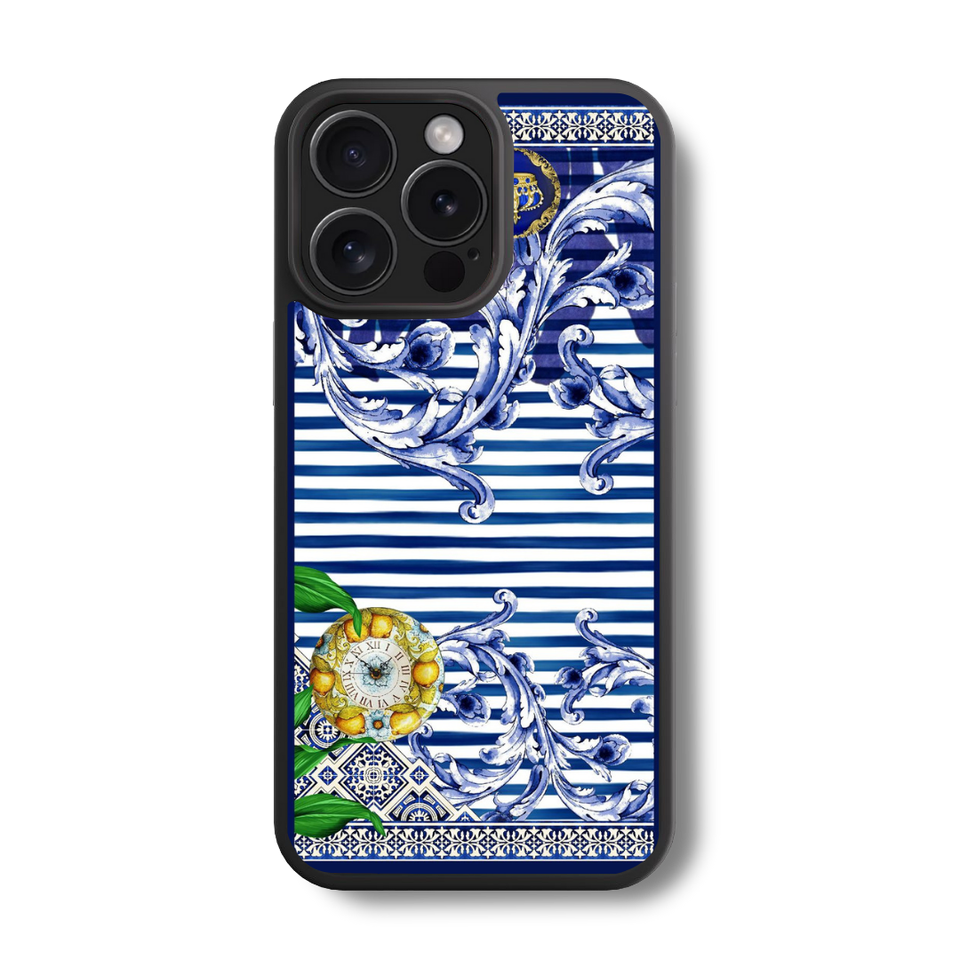 The Mediterranean Stripe Glass Case