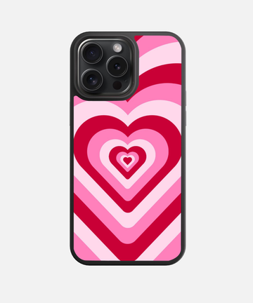 Barbiecore Hearts Glass Case