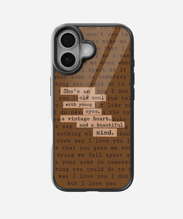 Old Soul Aesthetic Glass Phone Case