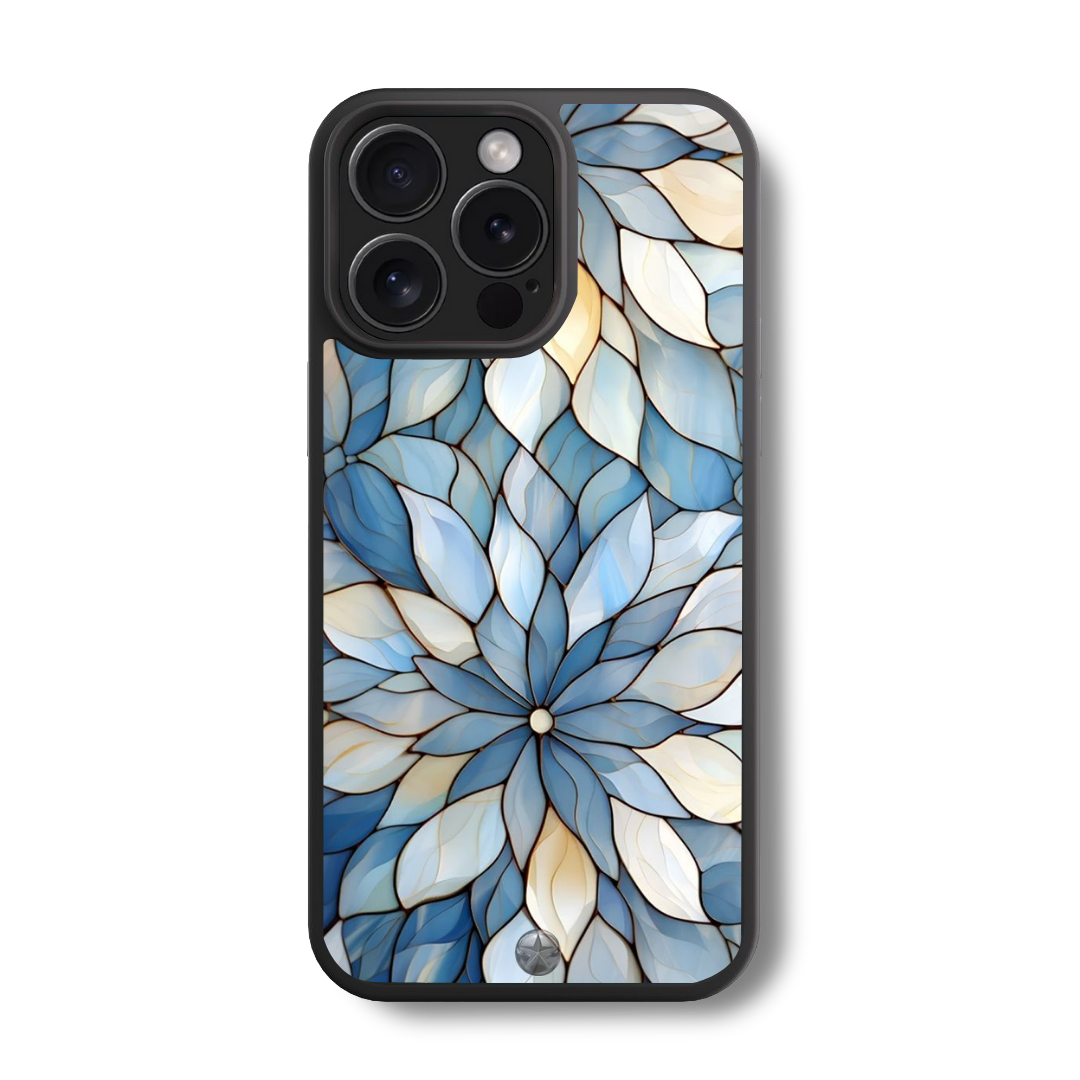 The Blue Petal Mosaic Glass Case