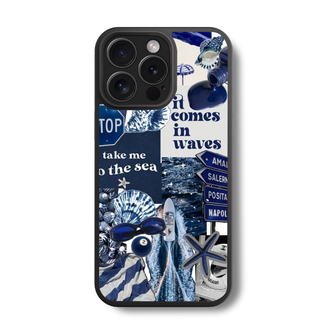 The Nautical Collage Glass Case