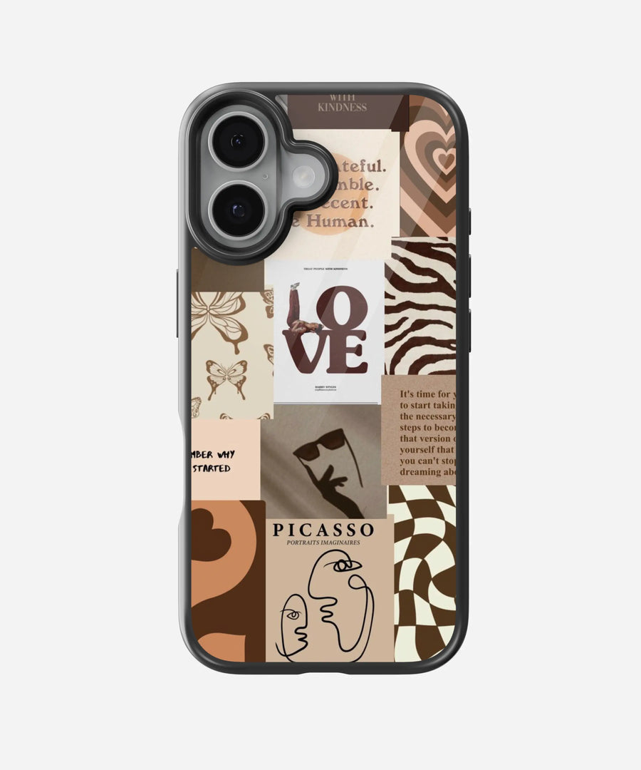 Love Picaso Aesthetic Glass Phone Case