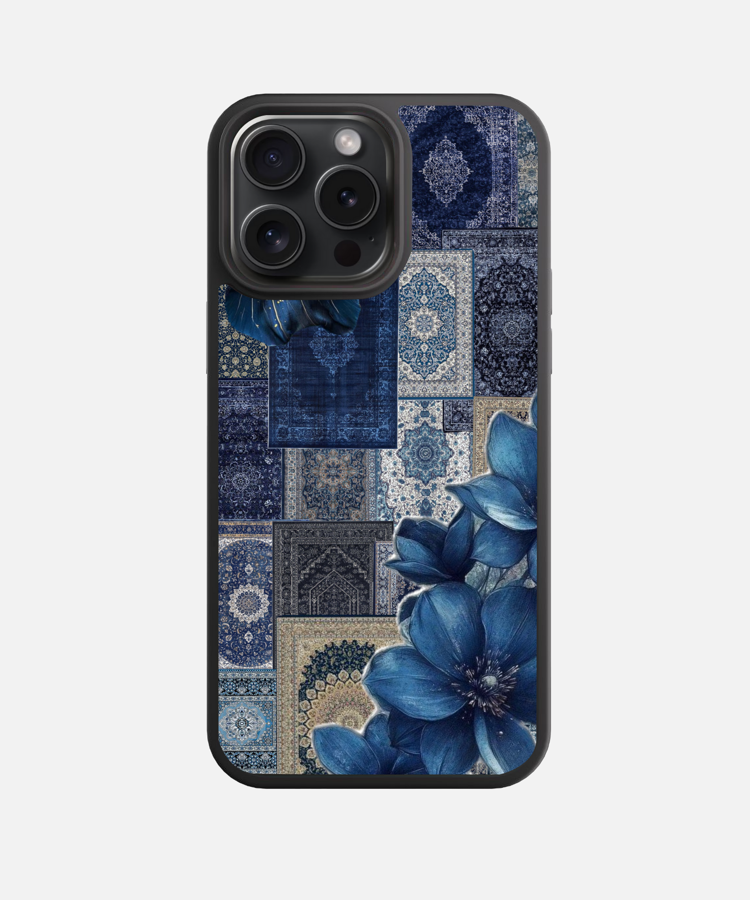 Persian Sapphire Bloom Glass Case