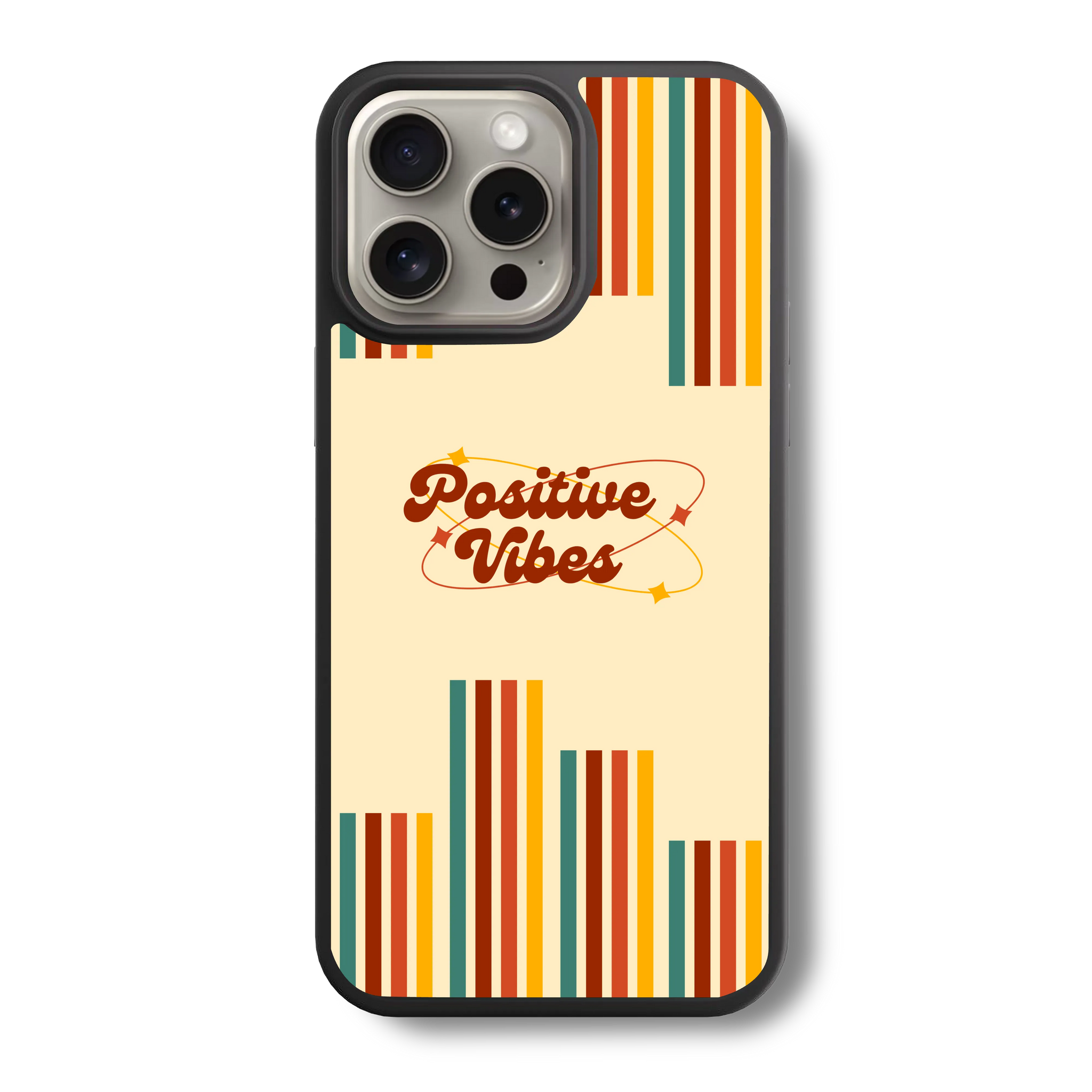 Retro Positive Vibe Glass Case