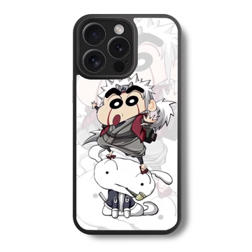 Shinchan Goes Wild Glass Case