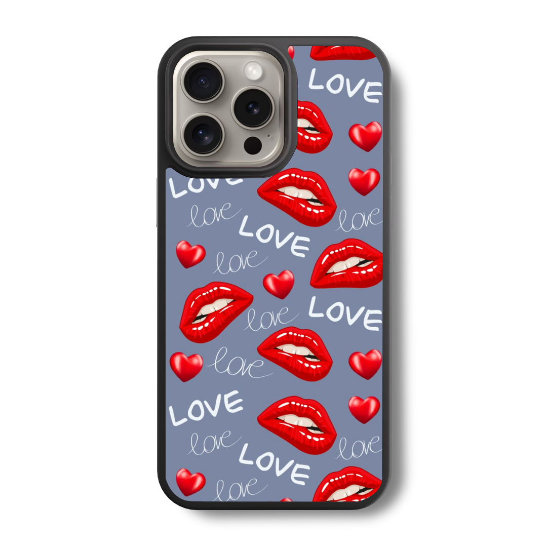 Sweetheart Lips  Glass Case