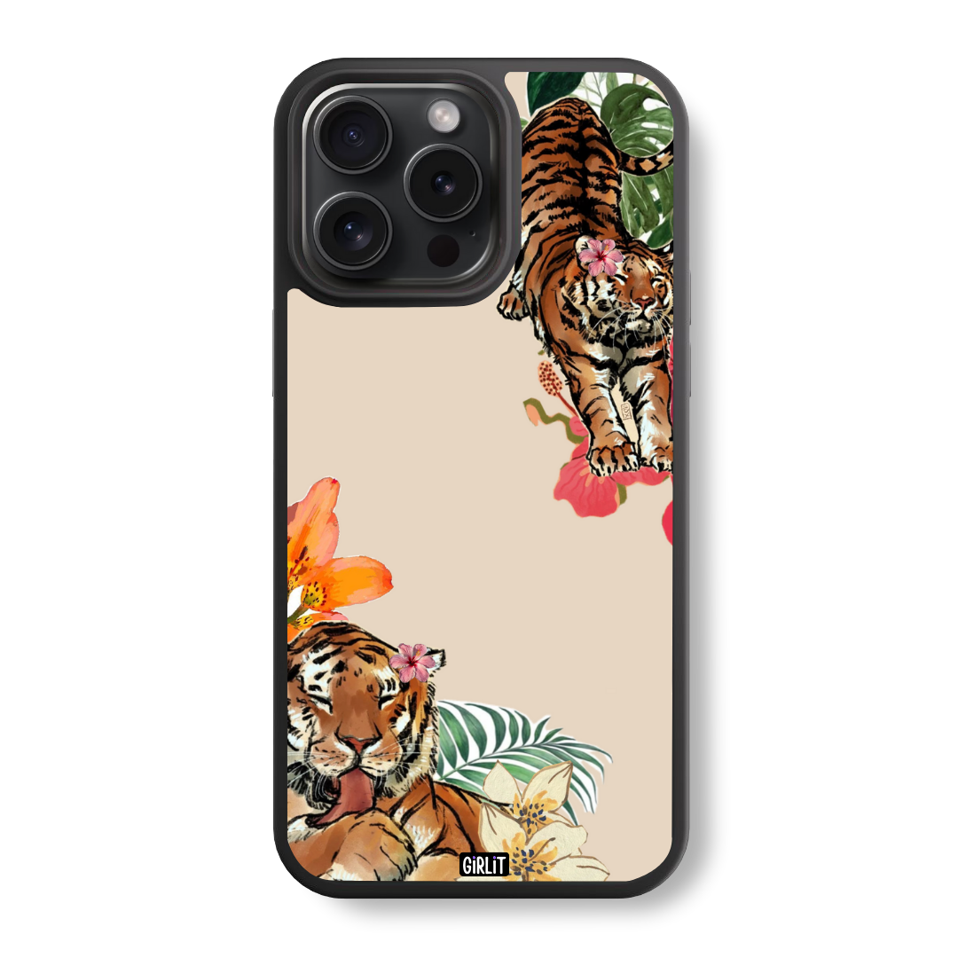 Wild Orchid Roar Glass Case