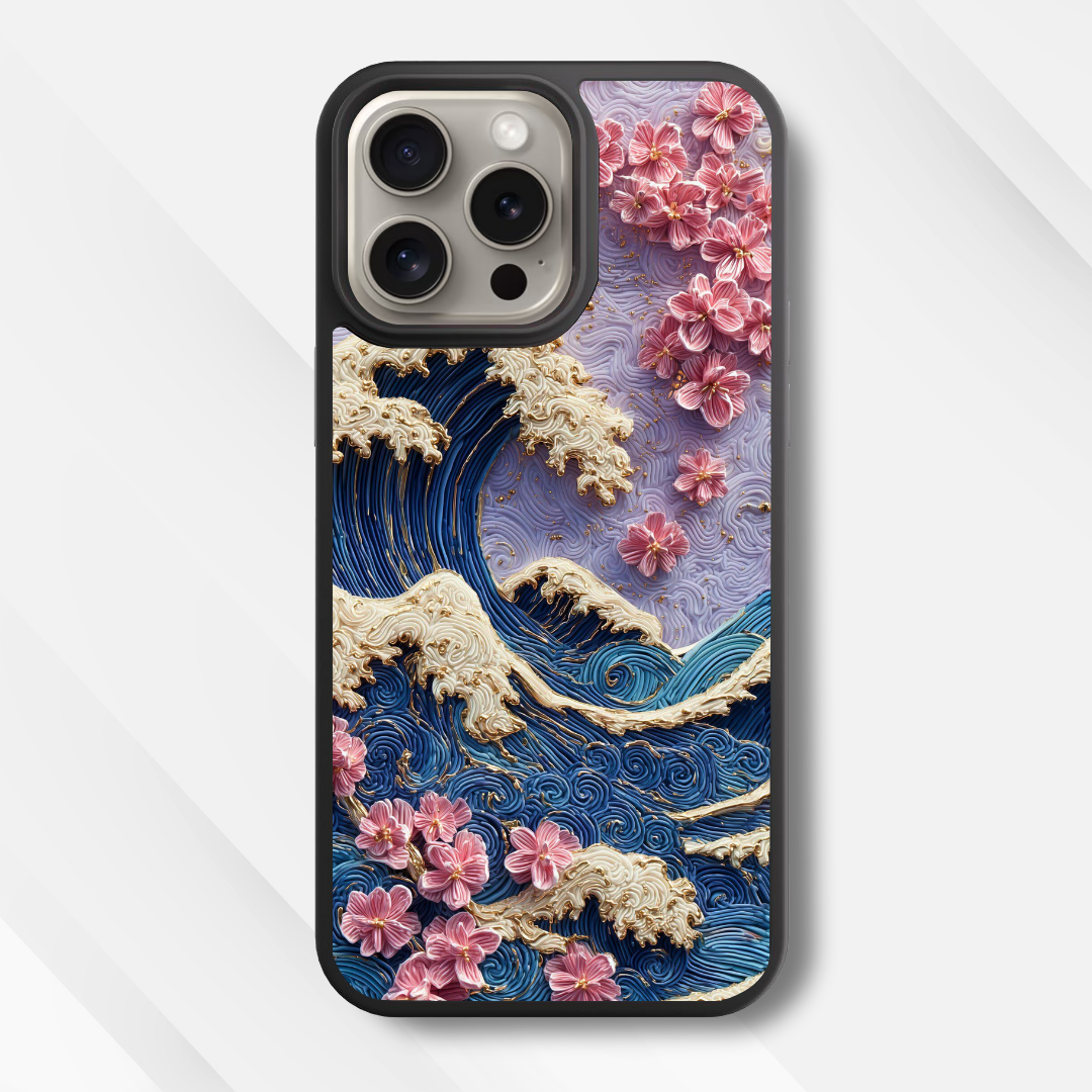 Cherry Wave Glass Case