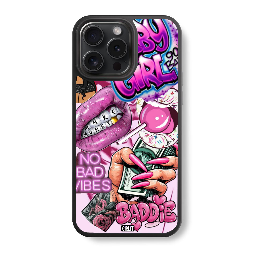 Baddie Vibes Glass Case
