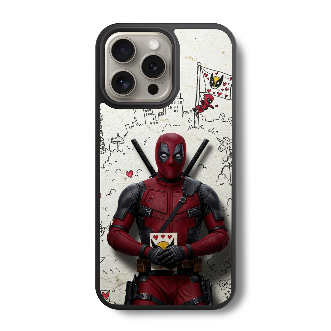 Deadpool's Doodles of Devotion Glass Case