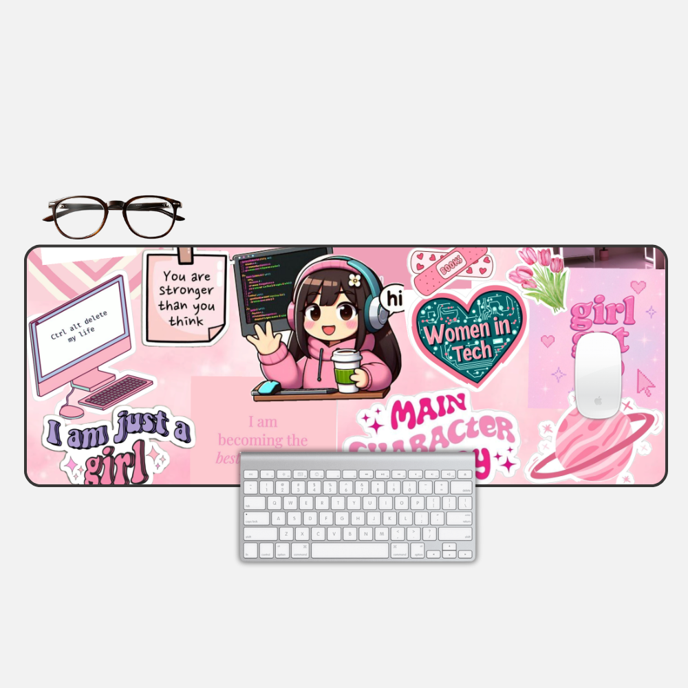 Main Character Desk Mat and Gaming Mouse Pad