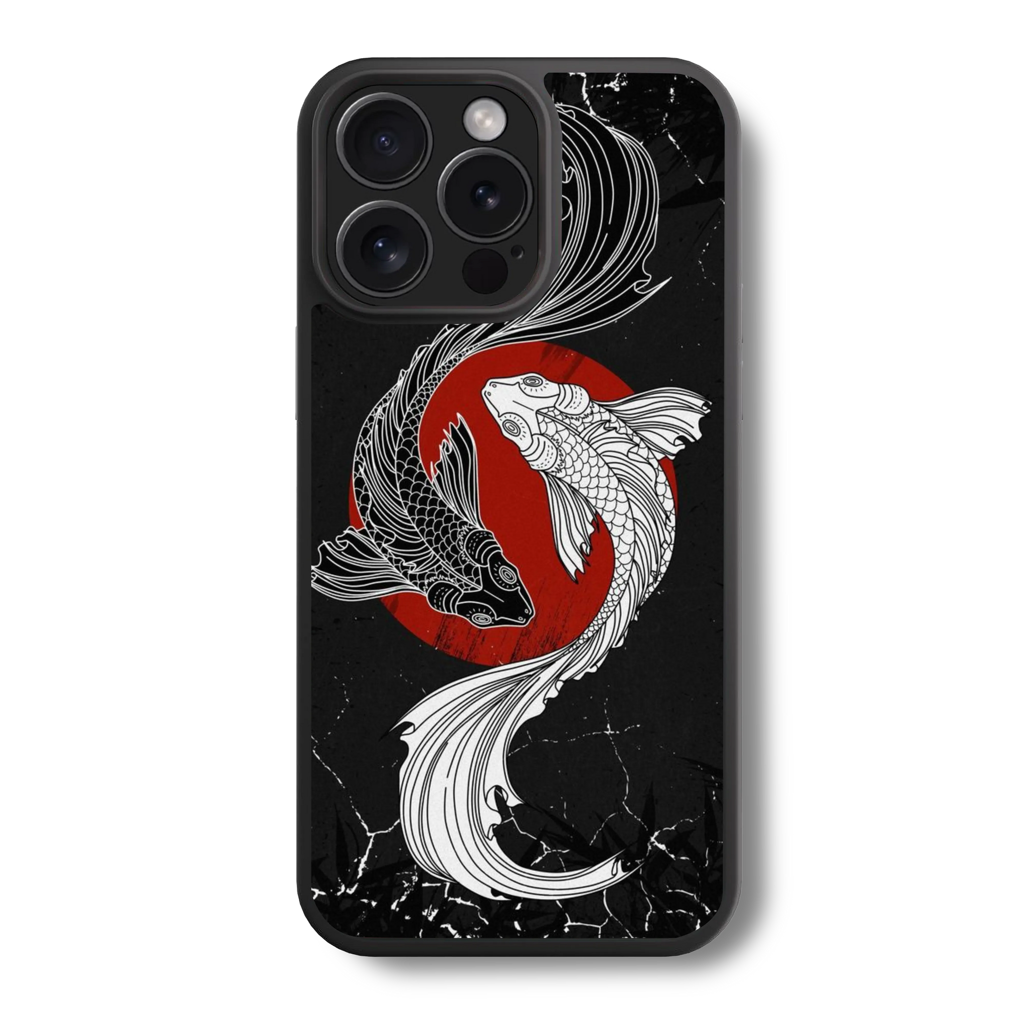 Koi Harmony Glass Case