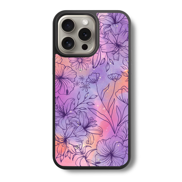 Galaxy Blooms Glass Case