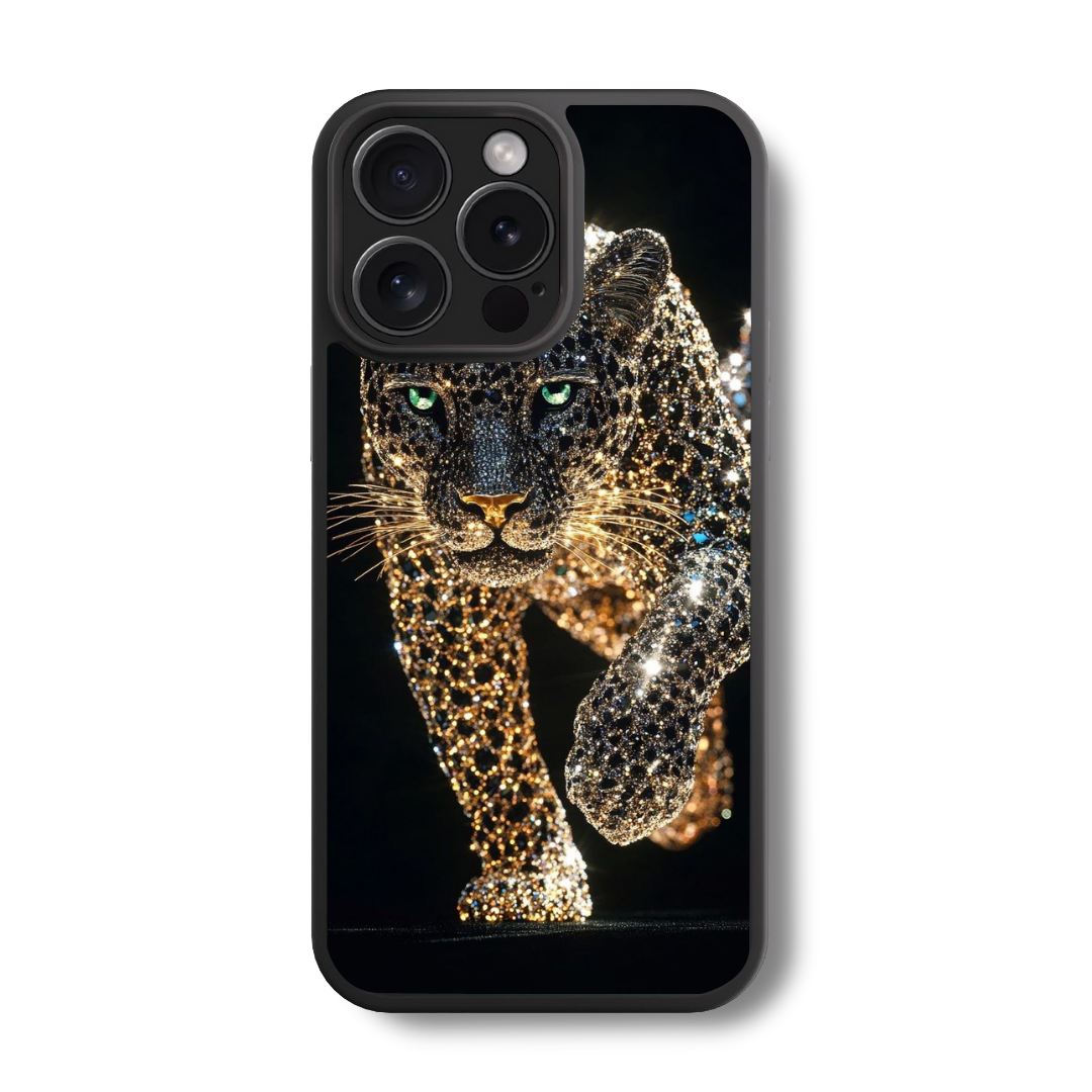 The Jeweled Panther Glass Case