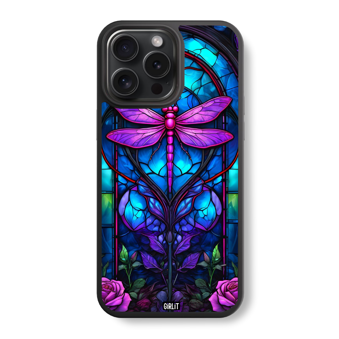Mystic Dragonfly Glass Case
