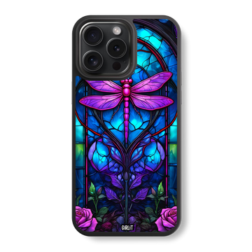 Mystic Dragonfly Glass Case