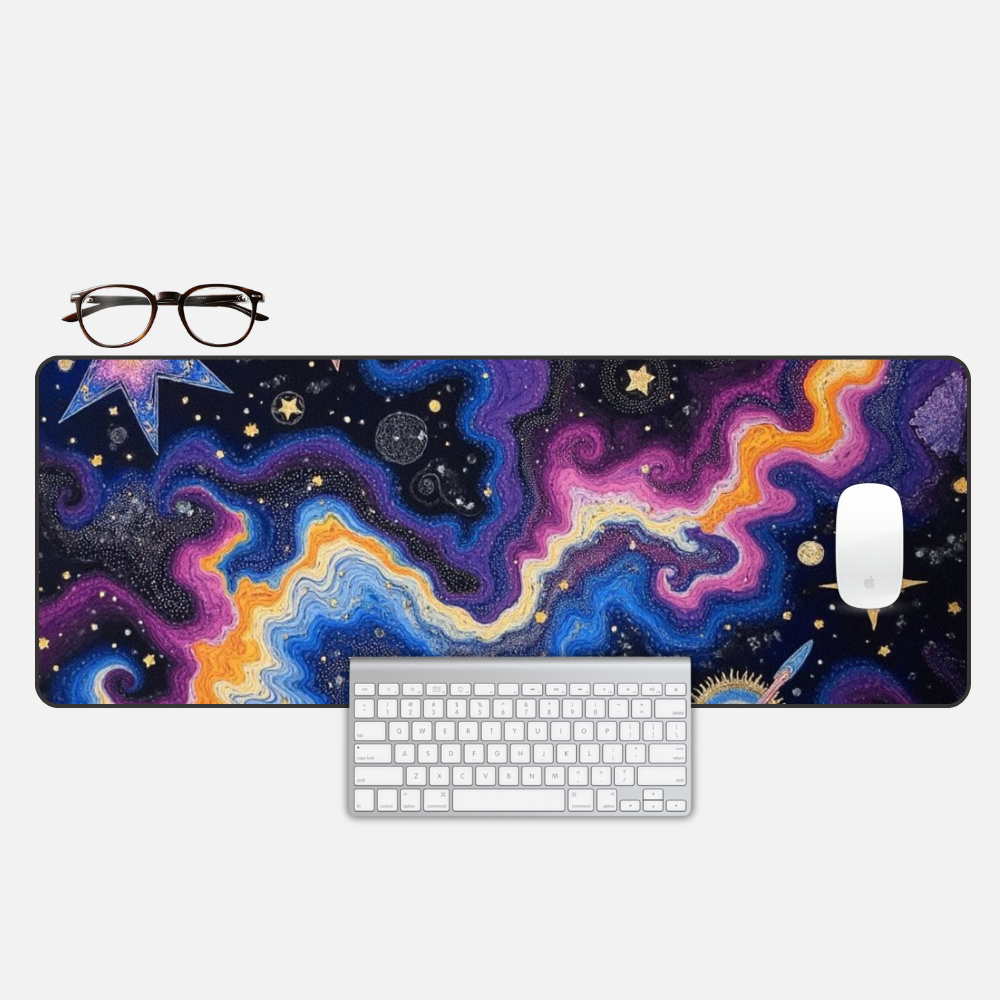 Morning Ritual Desk Mat and Gaming Mouse Pad