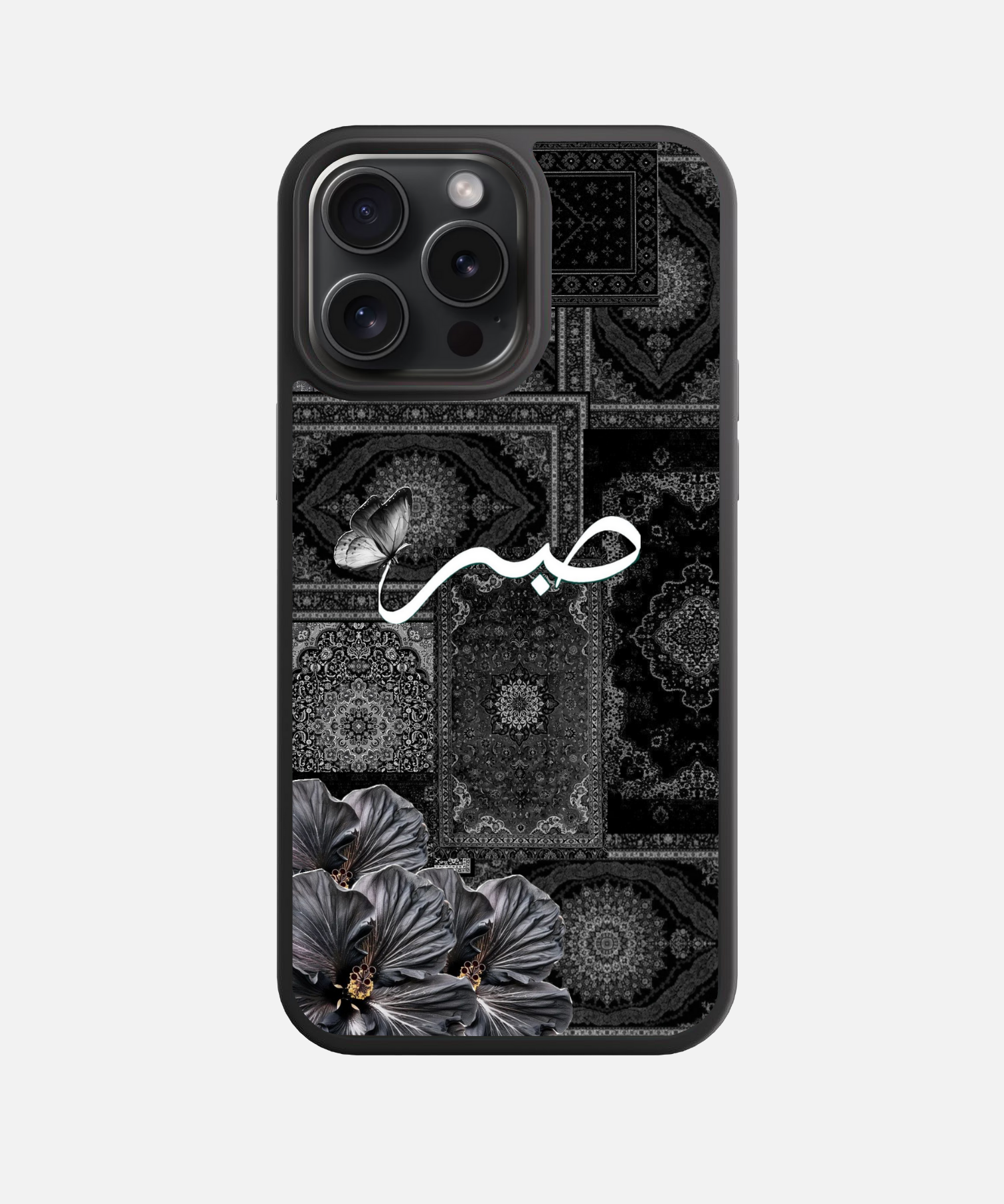 Persian Black Blossom Edit Glass Case