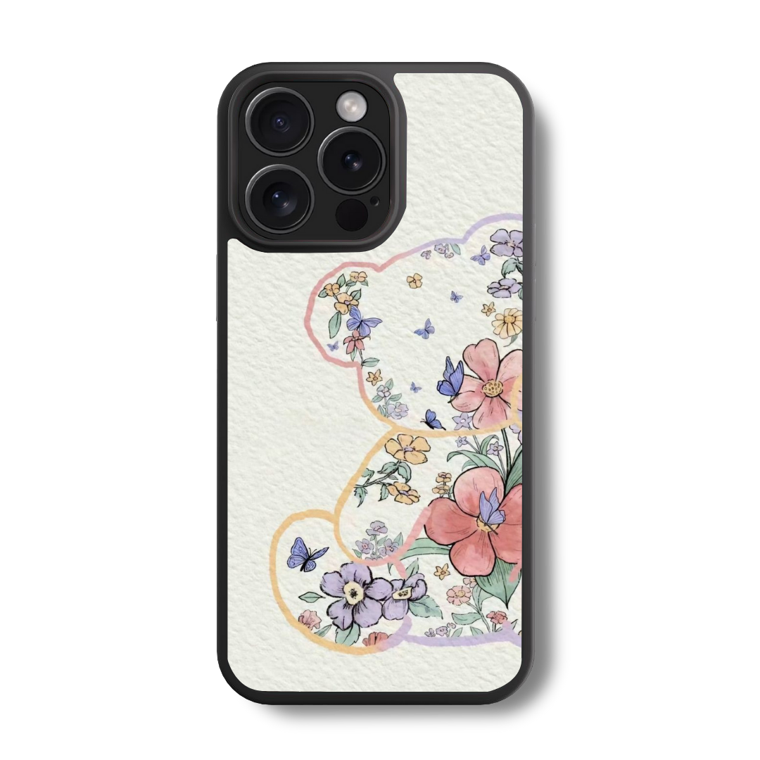 Wildflower Teddy Glass Case