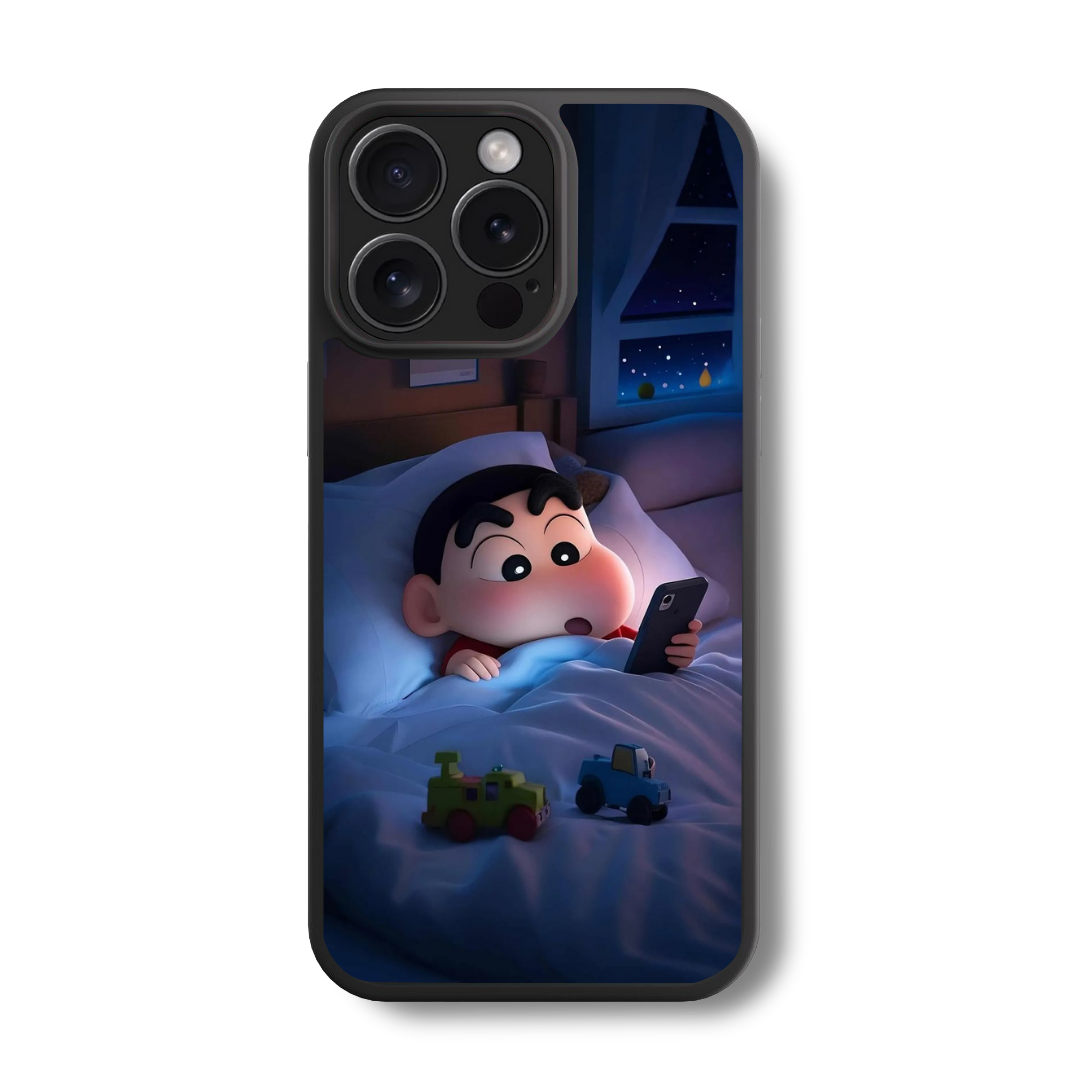 Shinchan's Bedtime Glass Case