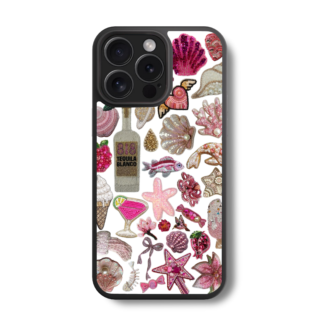 Beach Bazaar Embellished Glass Case