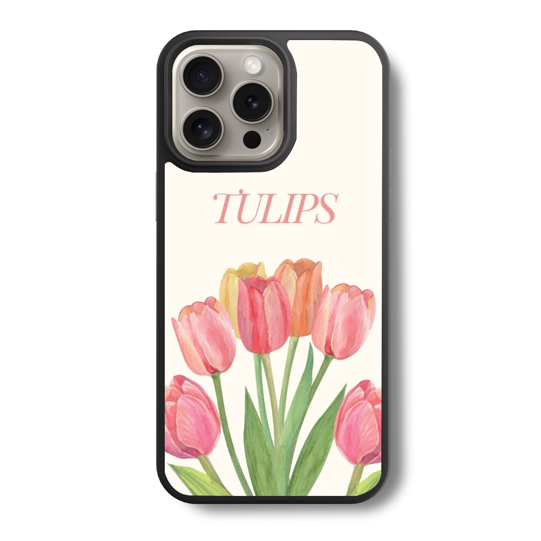 The Watercolor Tulip Glass Case