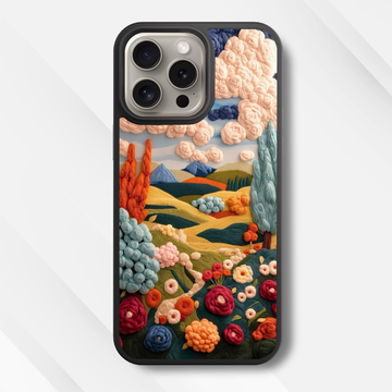 The Puffy Meadow Glass Case