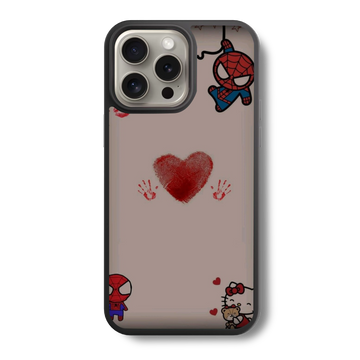 Spidey & Kitty Glass Case