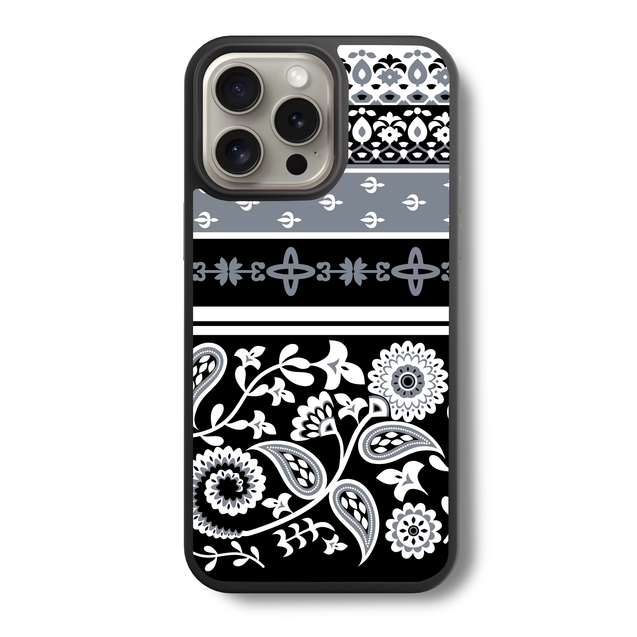 Paisley Pattern Pop Glass Case