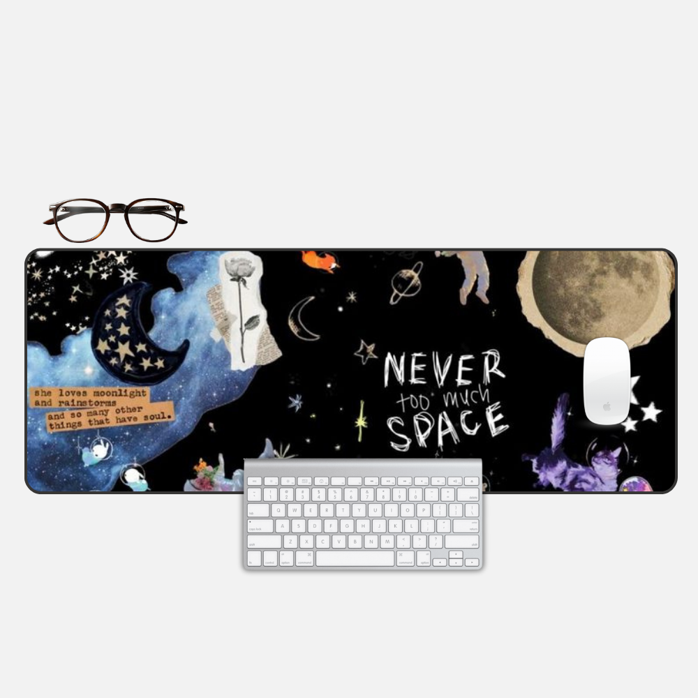 Nocturnal Verse Desk Mat and Gaming Mouse Pad