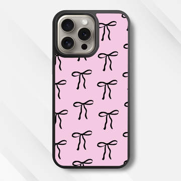 Sweet Bows on Pink Glass Case