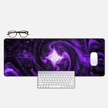 Dark Amethyst Desk Mat and Gaming Mouse Pad
