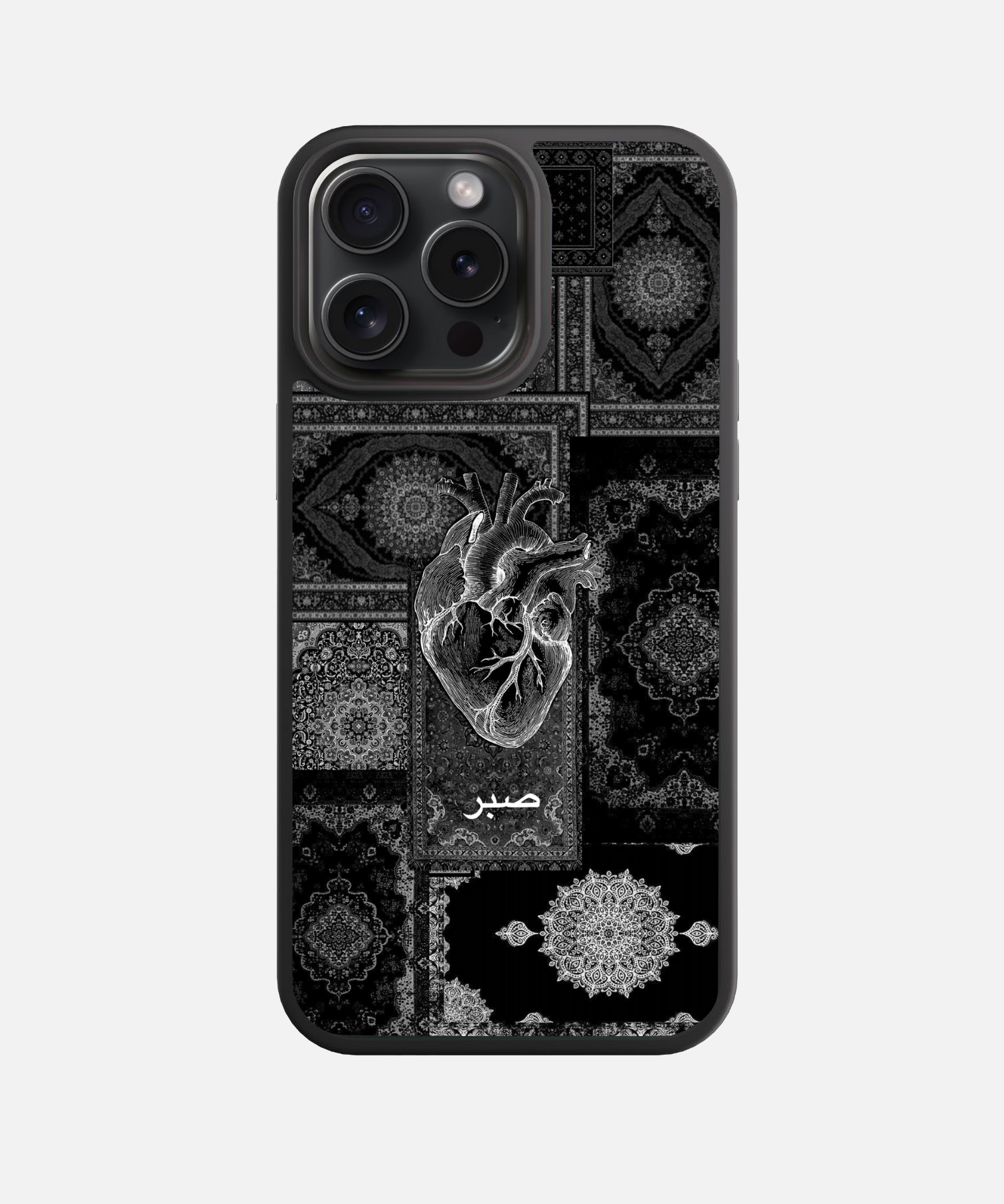 Midnight Heart Mosaic Glass Case