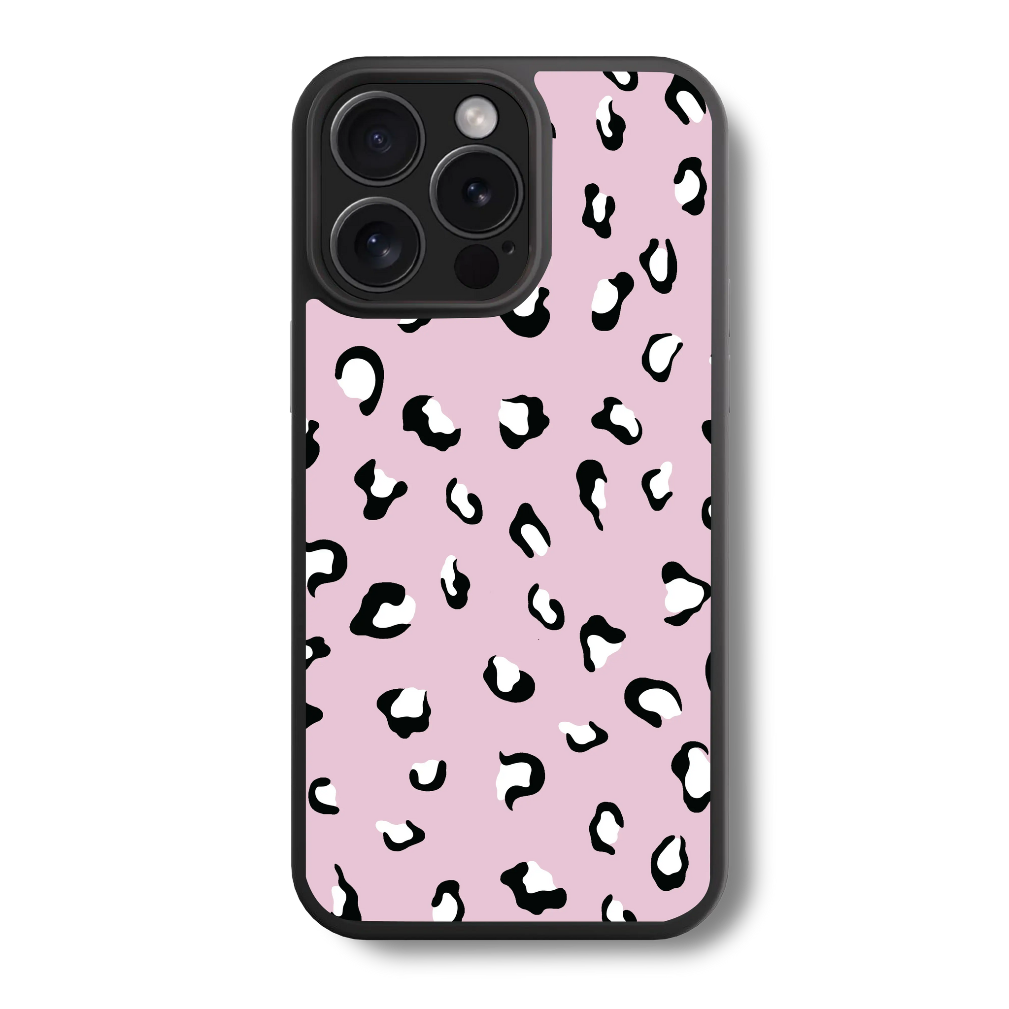 Pink Leopard Glass Case