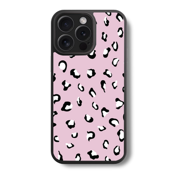 Pink Leopard Glass Case