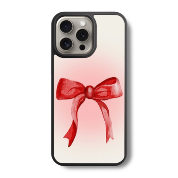 Red Ribbon Remix Glass Case