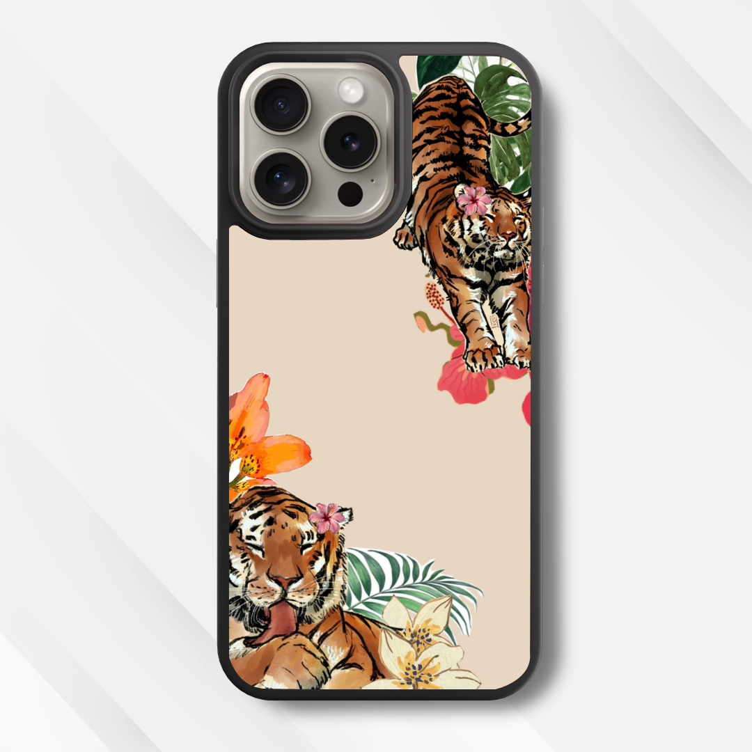Wild Orchid Roar Glass Case