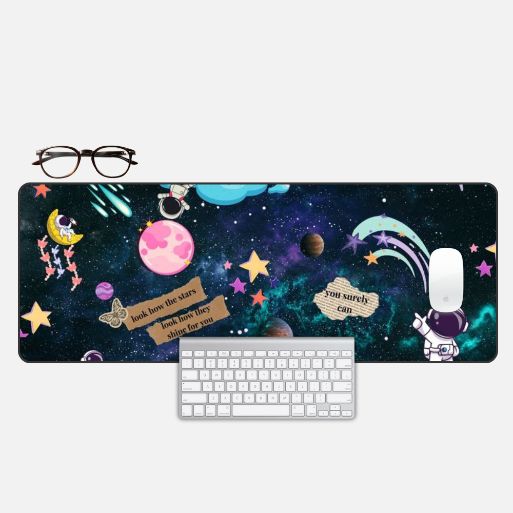 Cosmic Dreamer Desk Mat and Gaming Mouse Pad