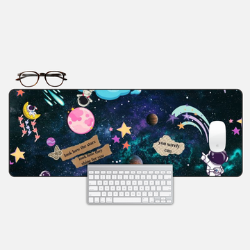 Cosmic Dreamer Desk Mat and Gaming Mouse Pad
