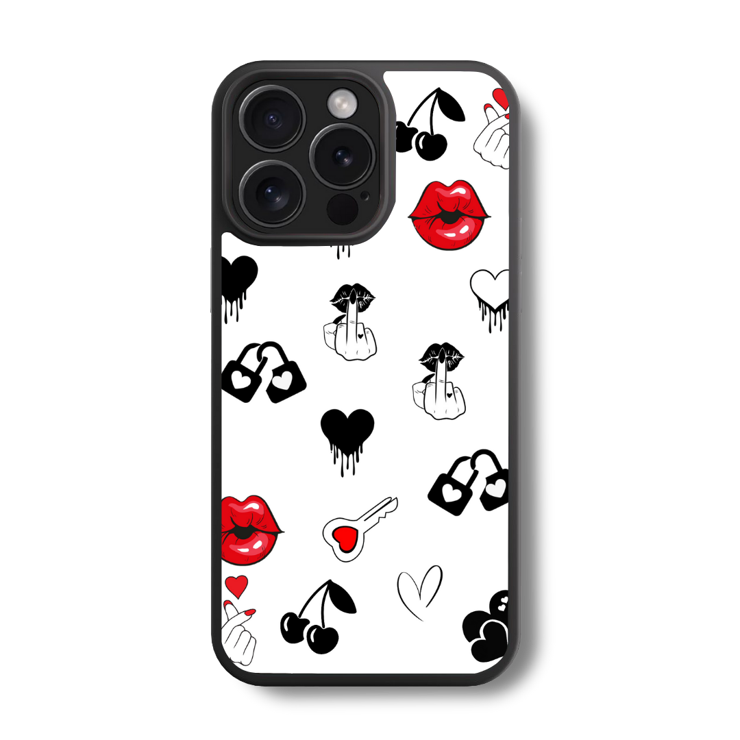 Bold Love Bites Glass Case