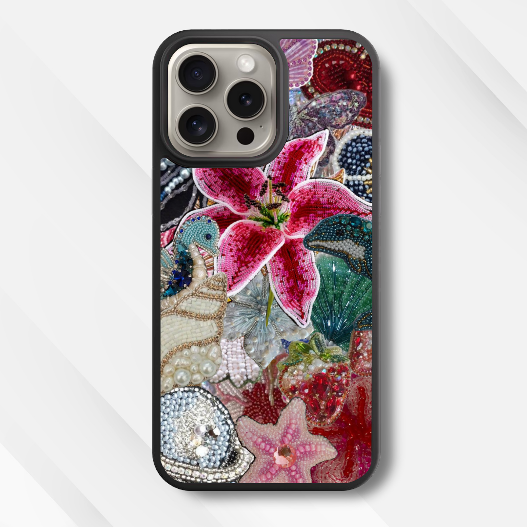 Abalone Adornment Glass Case