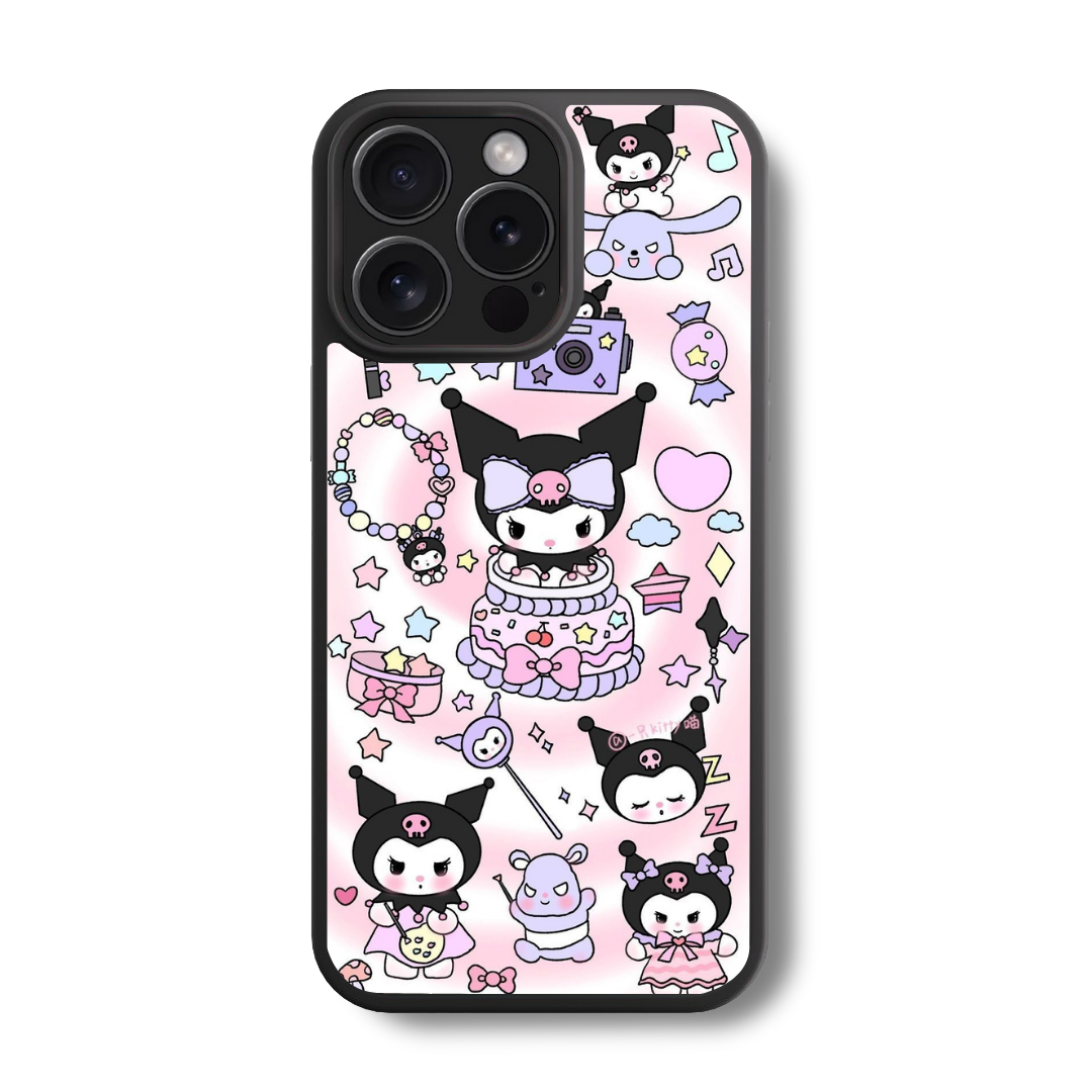 Sanrio Kuromi Glass Case